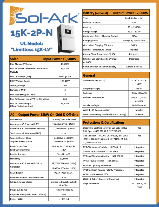 Sol-Ark 15K