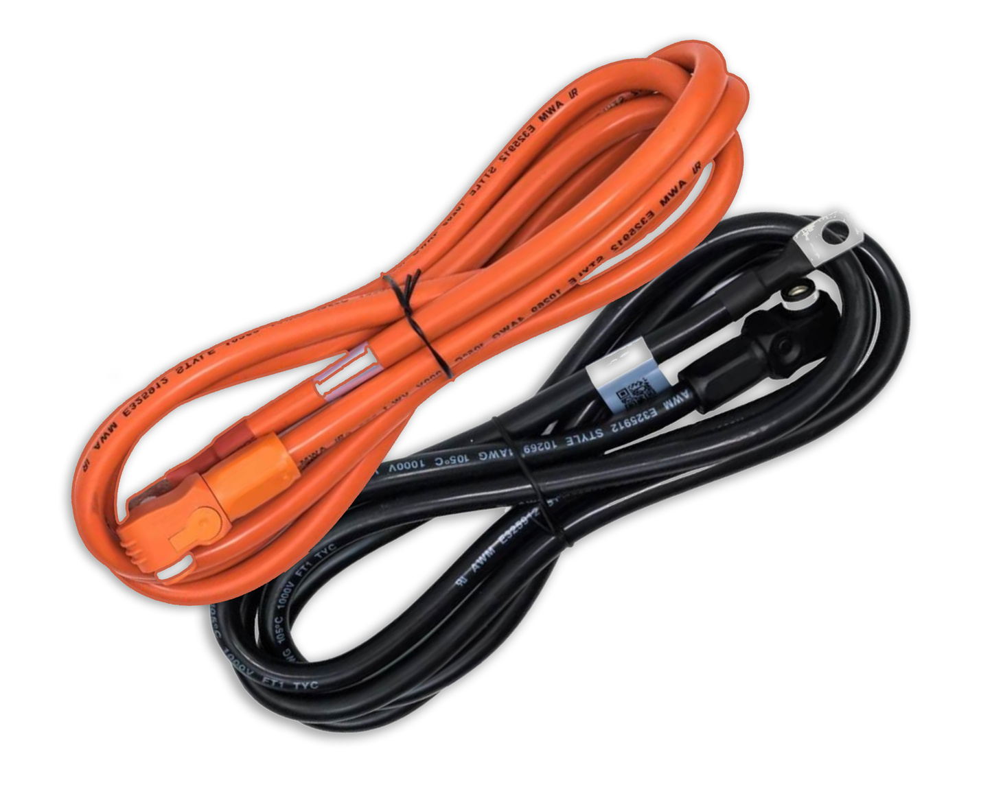 Pytes Battery Cable with Terminals - 4 AWG - 2m (~6.5 ft)