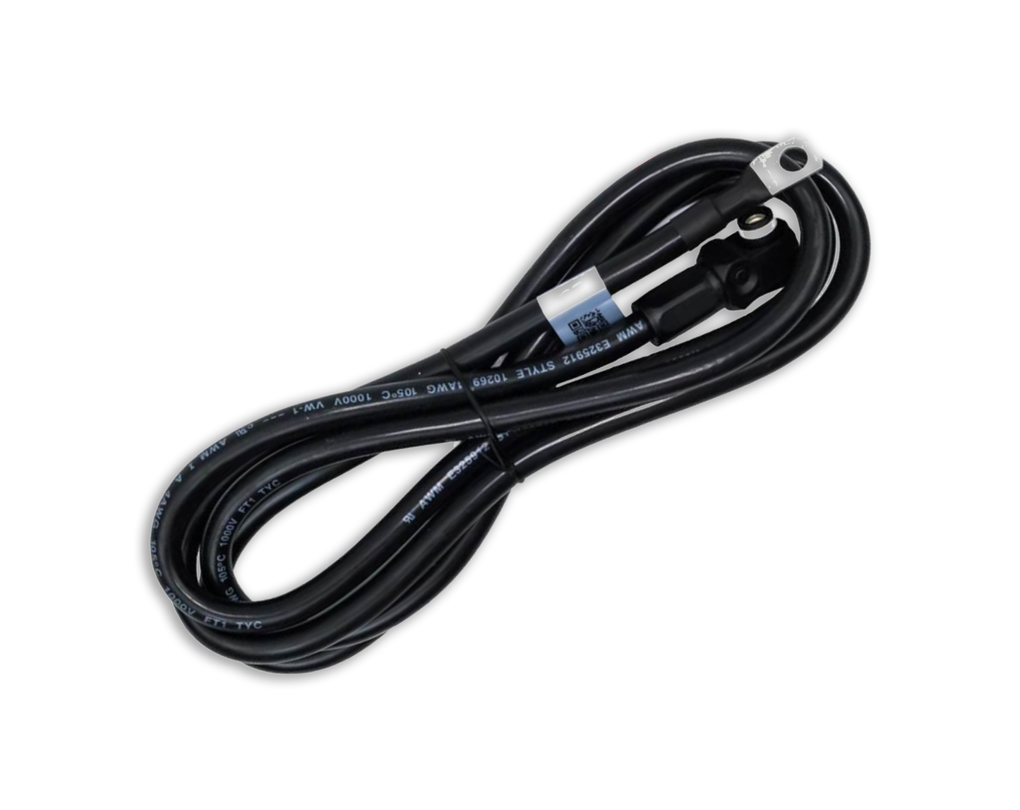 Pytes Battery Cable with Terminals - 4 AWG - 2m (~6.5 ft)